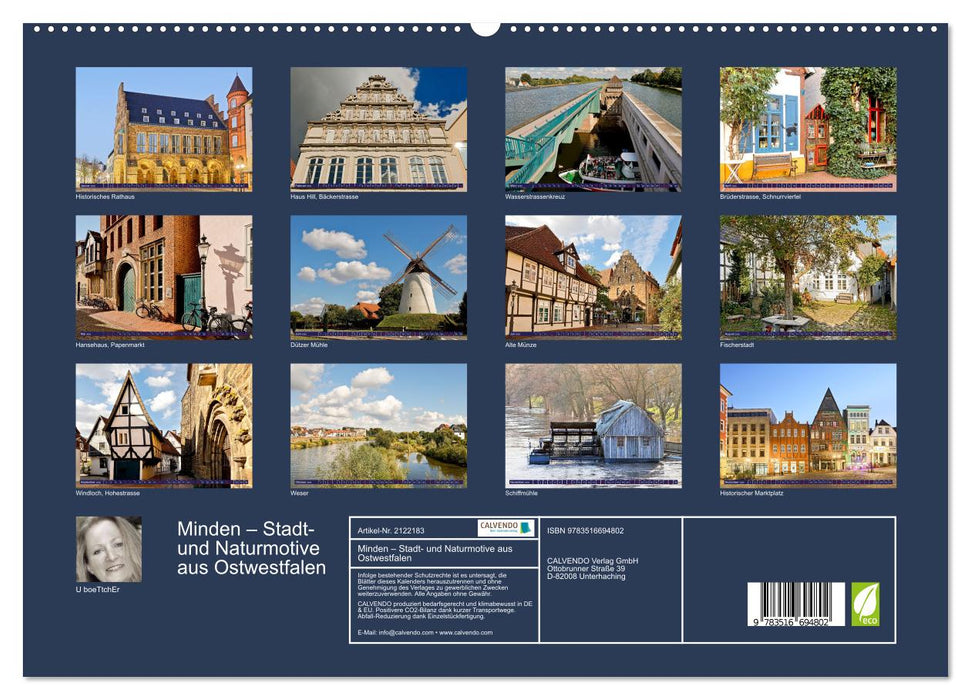 Minden – Stadt- und Naturmotive aus Ostwestfalen (CALVENDO Premium Wandkalender 2026)