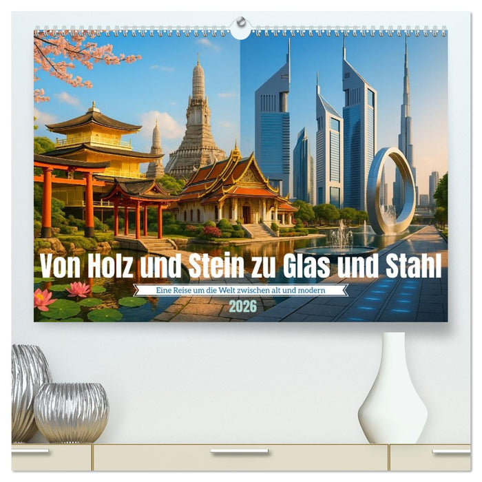 Von Holz und Stein zu Glas und Stahl (CALVENDO Premium Wandkalender 2026)