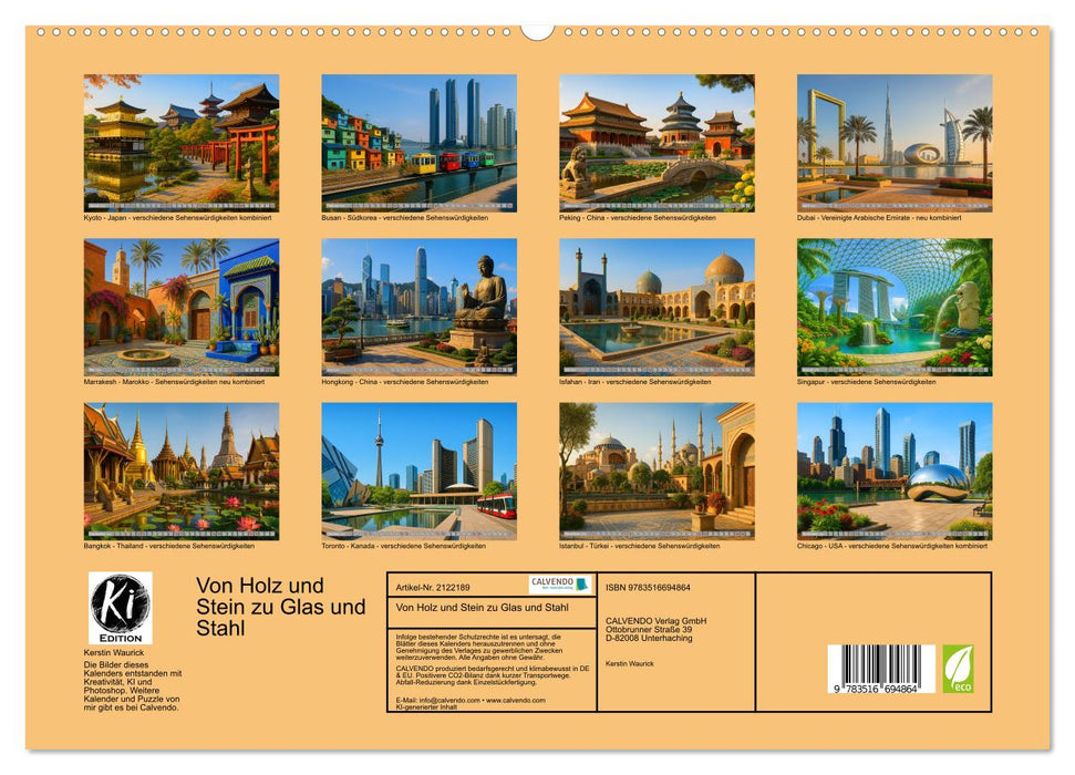 Von Holz und Stein zu Glas und Stahl (CALVENDO Premium Wandkalender 2026)