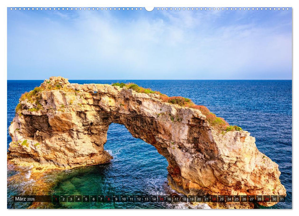 Mallorca - einzigartige Orte (CALVENDO Premium Wandkalender 2026)