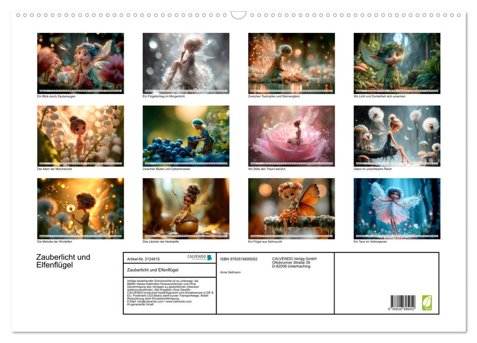 Zauberlicht und Elfenflügel (CALVENDO Wandkalender 2026)