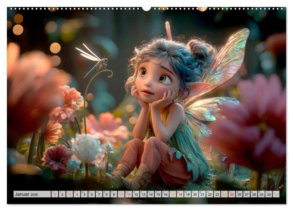 Zauberlicht und Elfenflügel (CALVENDO Wandkalender 2026)
