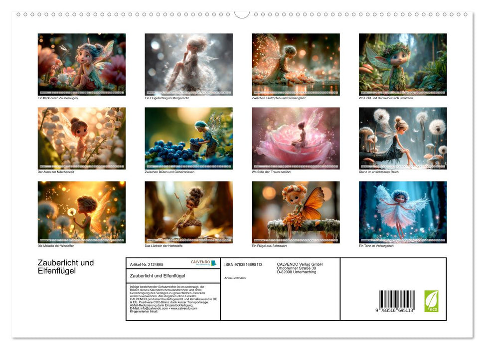 Zauberlicht und Elfenflügel (CALVENDO Premium Wandkalender 2026)