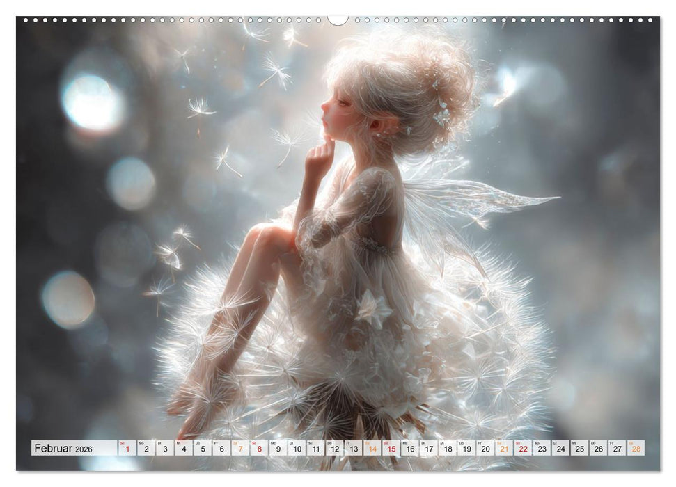 Zauberlicht und Elfenflügel (CALVENDO Premium Wandkalender 2026)