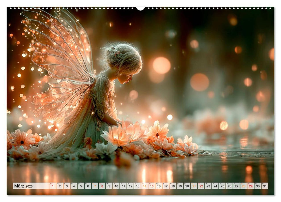 Zauberlicht und Elfenflügel (CALVENDO Premium Wandkalender 2026)