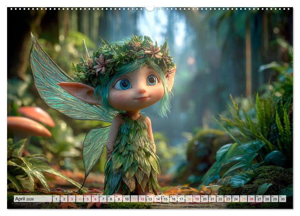 Zauberlicht und Elfenflügel (CALVENDO Premium Wandkalender 2026)