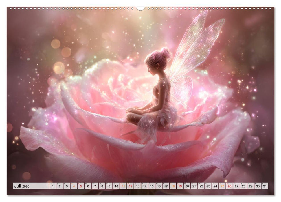 Zauberlicht und Elfenflügel (CALVENDO Premium Wandkalender 2026)