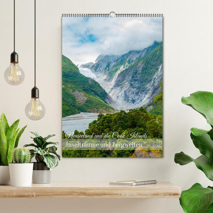 Neuseeland und die Cook Islands - Inselträume und Bergwelten (CALVENDO Wandkalender 2026)