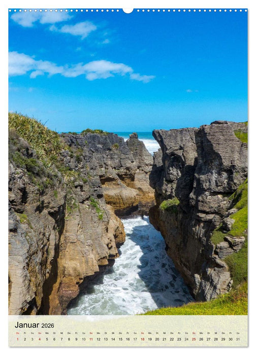 Neuseeland und die Cook Islands - Inselträume und Bergwelten (CALVENDO Wandkalender 2026)