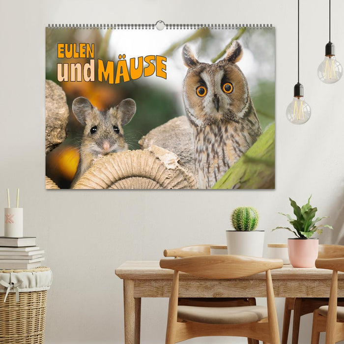 Eulen und Mäuse (CALVENDO Wandkalender 2026)