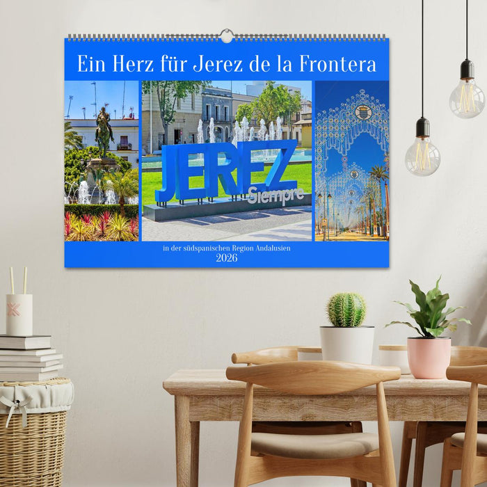 Ein Herz für Jerez de la Frontera (CALVENDO Wandkalender 2026)