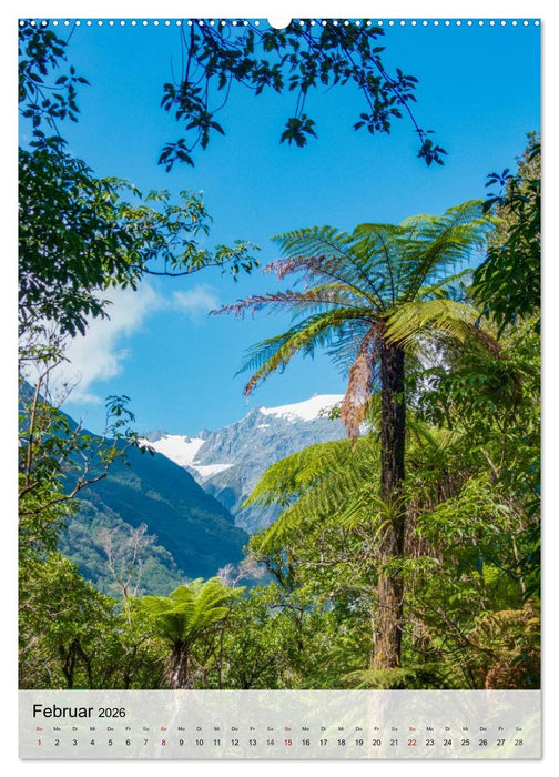 Neuseeland und die Cook Islands - Inselträume und Bergwelten (CALVENDO Premium Wandkalender 2026)