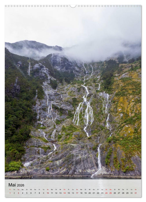 Neuseeland und die Cook Islands - Inselträume und Bergwelten (CALVENDO Premium Wandkalender 2026)