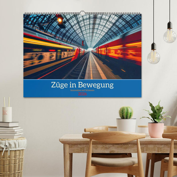 Züge in Bewegung (CALVENDO Wandkalender 2026)
