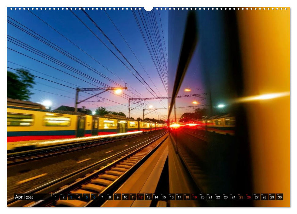 Züge in Bewegung (CALVENDO Wandkalender 2026)