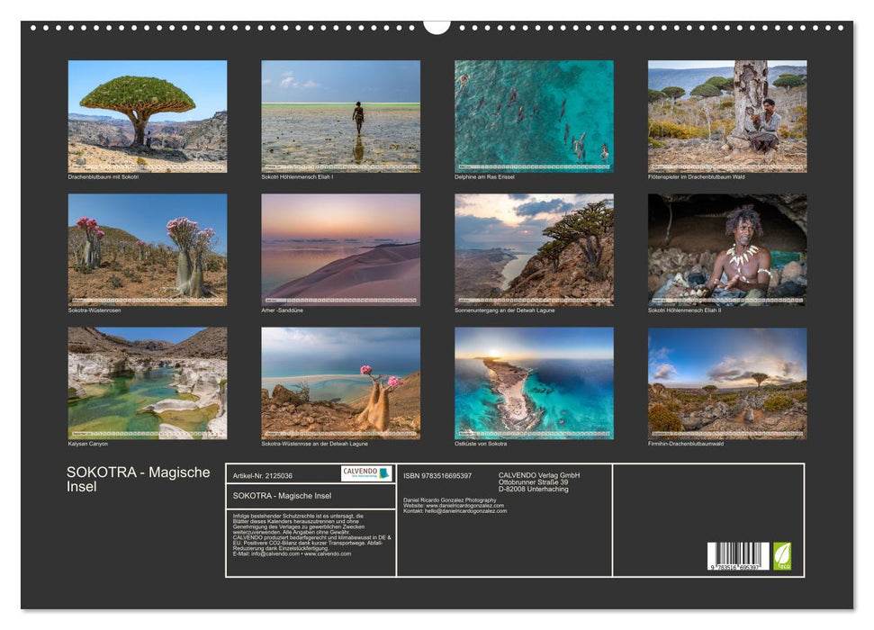 SOKOTRA - Magische Insel (CALVENDO Wandkalender 2026)
