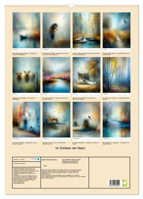 Im Schleier der Natur (CALVENDO Wandkalender 2026)