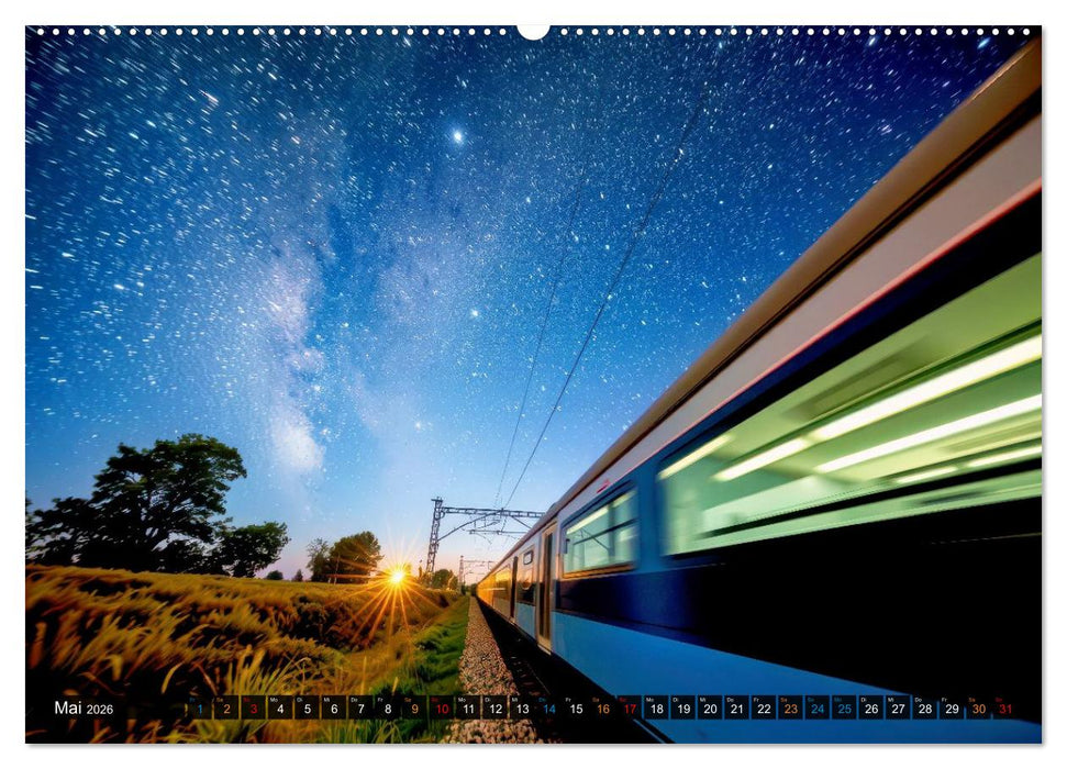Züge in Bewegung (CALVENDO Premium Wandkalender 2026)