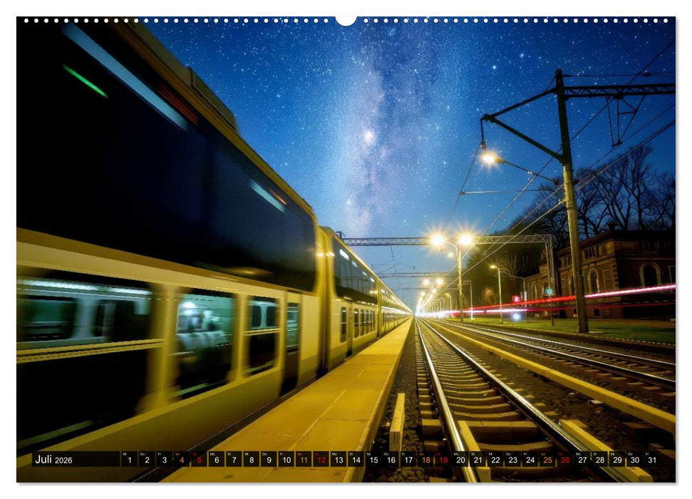 Züge in Bewegung (CALVENDO Premium Wandkalender 2026)
