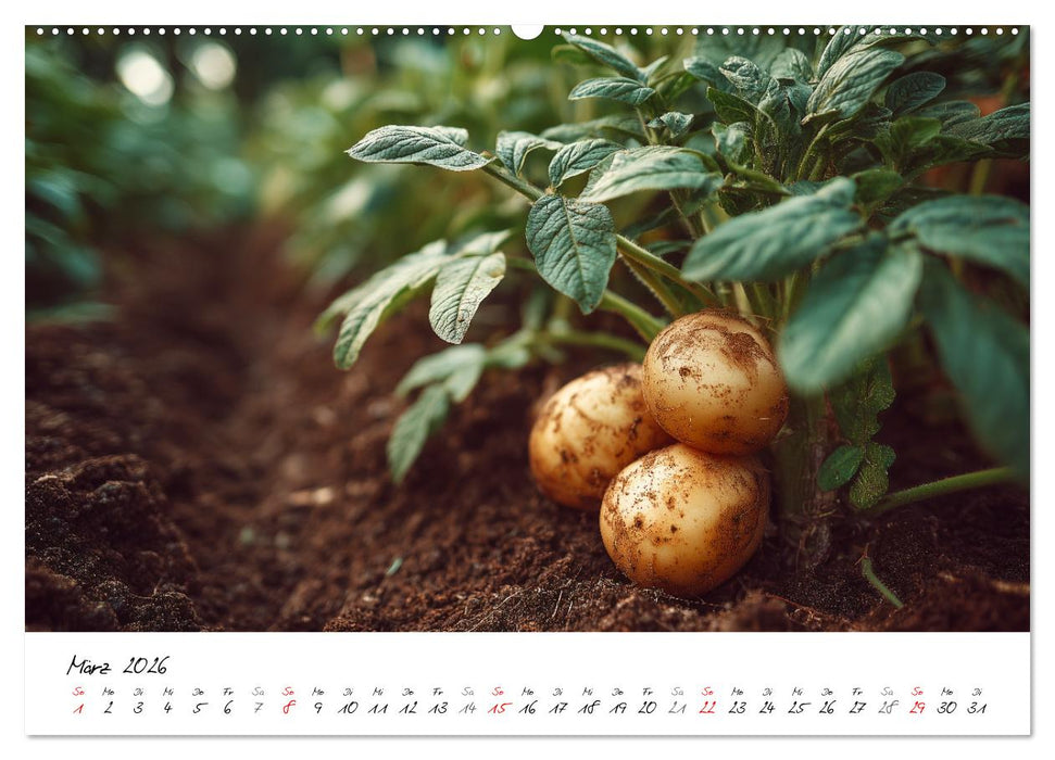 Gemüsegarten - Gemüse aus dem eigenen Garten (CALVENDO Wandkalender 2026)