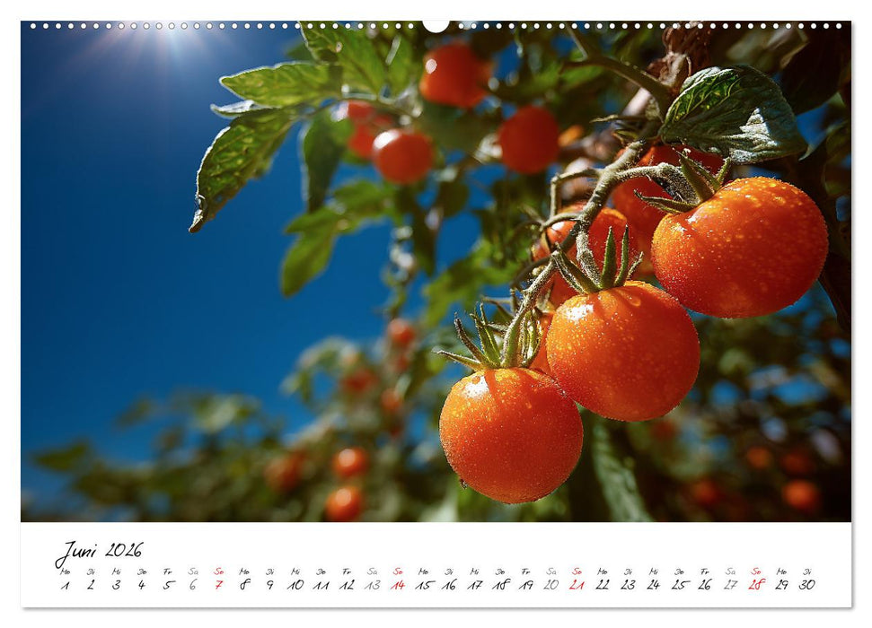 Gemüsegarten - Gemüse aus dem eigenen Garten (CALVENDO Wandkalender 2026)