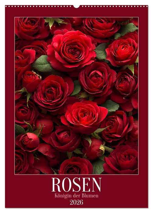 Rosen - Königin der Blumen (CALVENDO Wandkalender 2026)