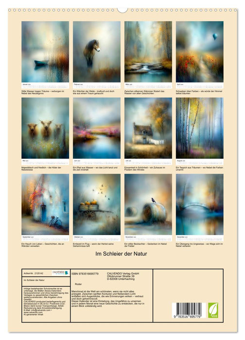 Im Schleier der Natur (CALVENDO Premium Wandkalender 2026)