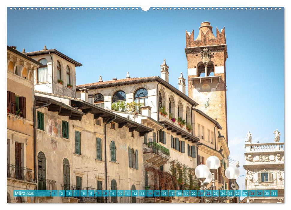 Verona Stadt der Romantik (CALVENDO Wandkalender 2026)