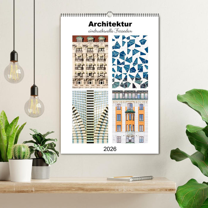 Architektur. eindrucksvolle Fassaden (CALVENDO Wandkalender 2026)