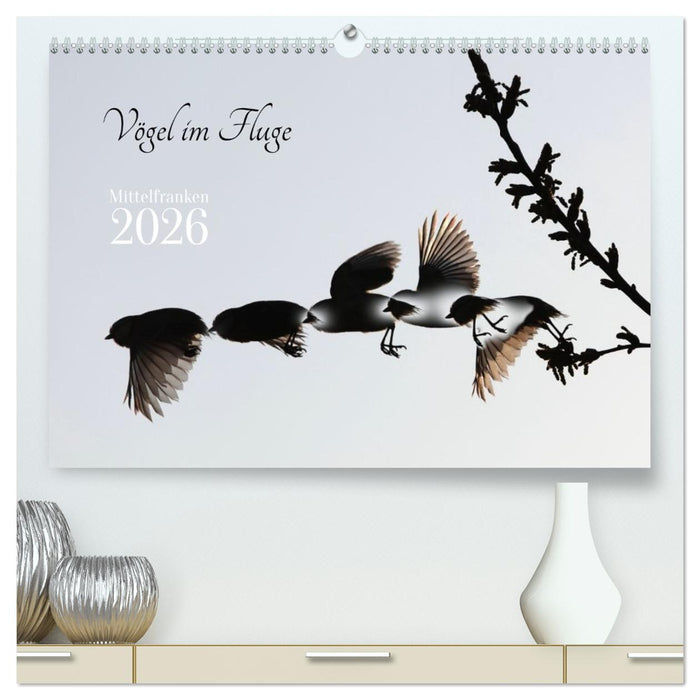 Vögel im Fluge (CALVENDO Premium Wandkalender 2026)