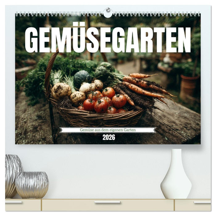 Gemüsegarten - Gemüse aus dem eigenen Garten (CALVENDO Premium Wandkalender 2026)