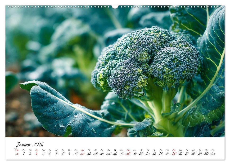 Gemüsegarten - Gemüse aus dem eigenen Garten (CALVENDO Premium Wandkalender 2026)