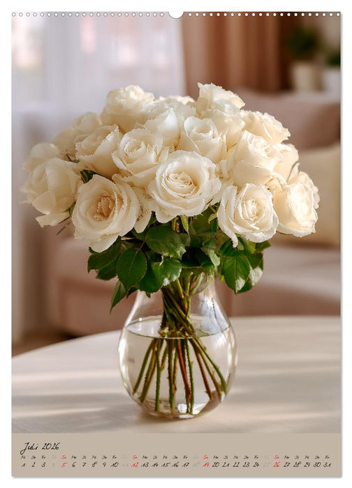 Rosen - Königin der Blumen (CALVENDO Premium Wandkalender 2026)