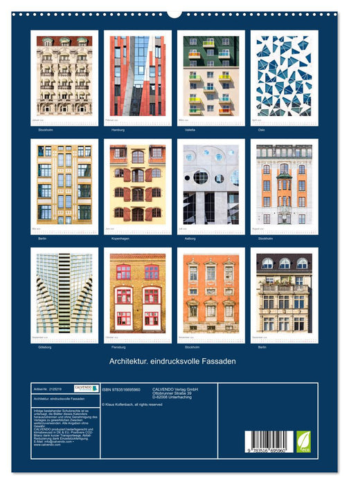 Architektur. eindrucksvolle Fassaden (CALVENDO Premium Wandkalender 2026)