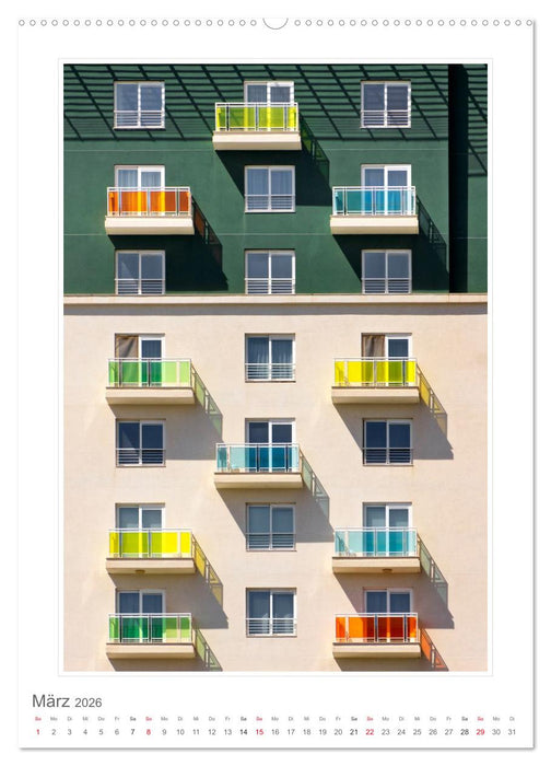 Architektur. eindrucksvolle Fassaden (CALVENDO Premium Wandkalender 2026)