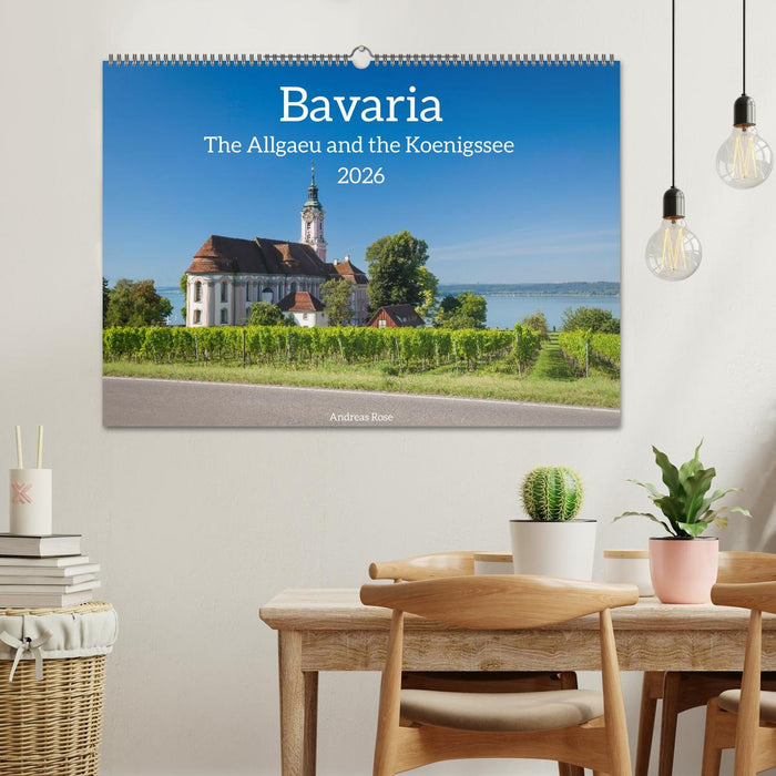 Bavaria.The Allgaeu and the Koenigssse (CALVENDO Monthly Calendar 2026)