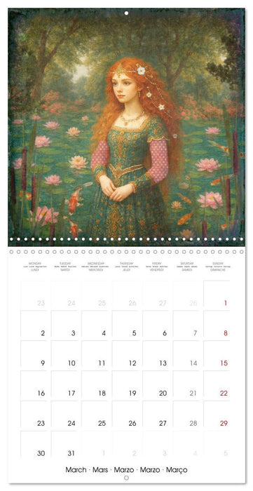 Astrology Princesses (CALVENDO Monthly Calendar 2026)