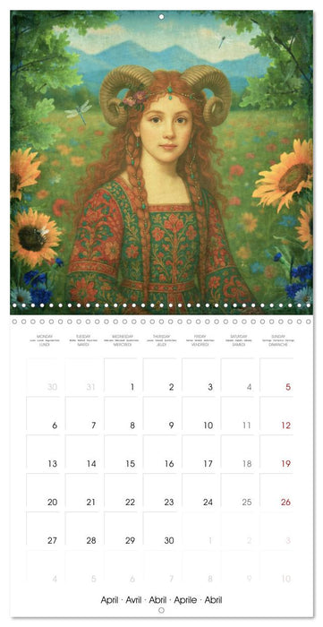 Astrology Princesses (CALVENDO Monthly Calendar 2026)