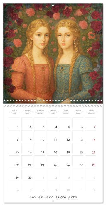 Astrology Princesses (CALVENDO Monthly Calendar 2026)