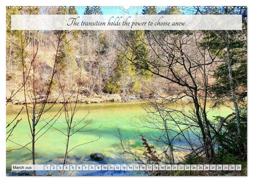 Breathe. See. Shift. Photographic and poetic inspiration for an alert life (CALVENDO Monthly Calendar 2026)