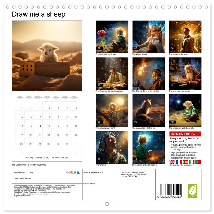 Draw me a sheep (CALVENDO Monthly Calendar 2026)