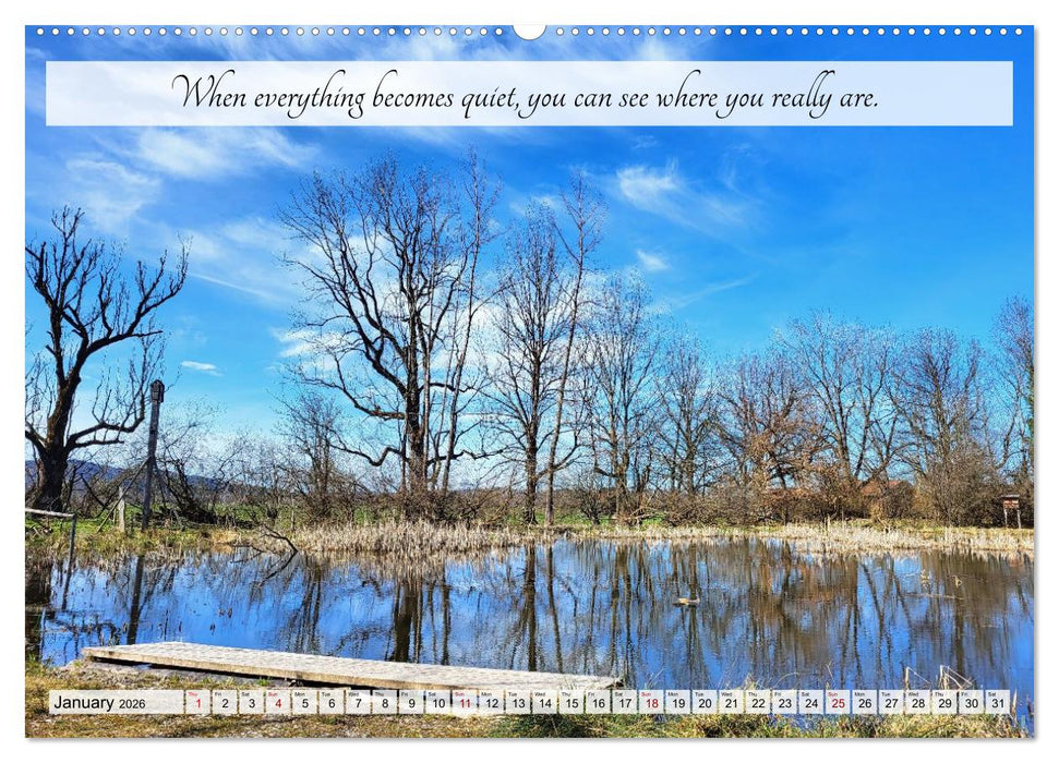 Breathe. See. Shift. Photographic and poetic inspiration for an alert life (CALVENDO Premium-Calendar 2026)