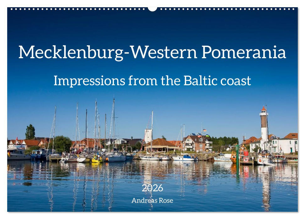Mecklenburg-Western Pomerania. Impressions from the Baltic coast (CALVENDO Monthly Calendar 2026)