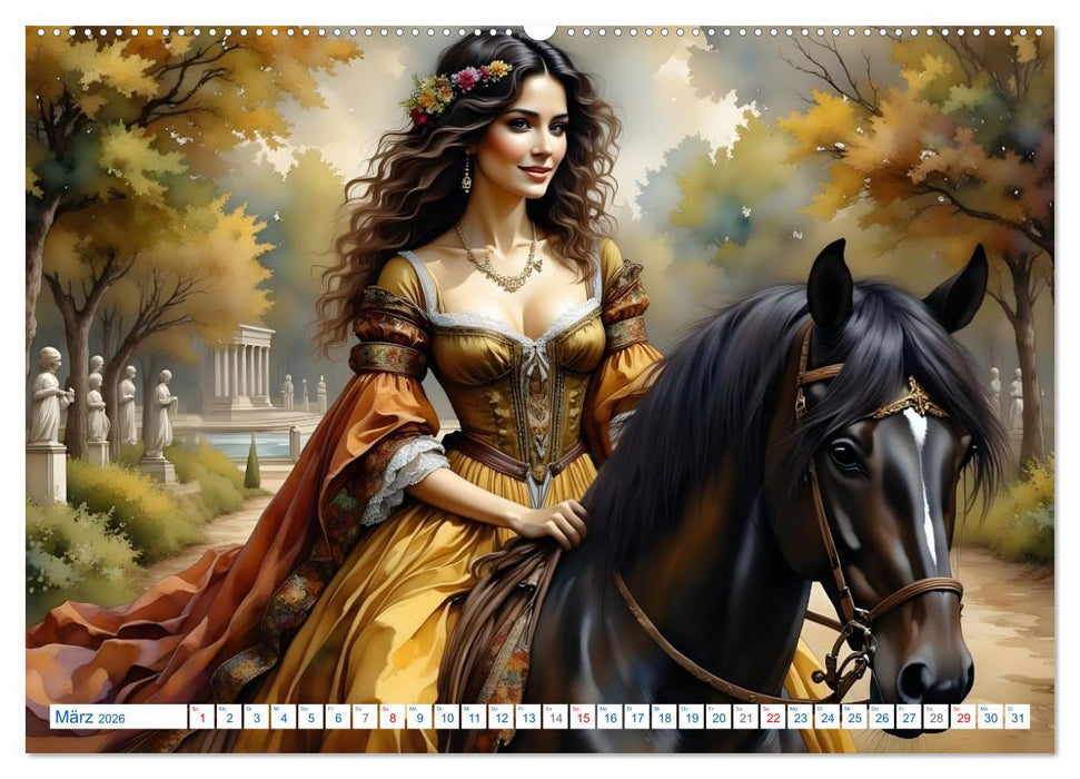 Königinnen der Reitkunst (CALVENDO Wandkalender 2026)
