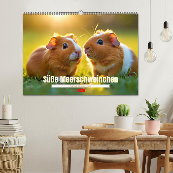 Süße Meerschweinchen (CALVENDO Wandkalender 2026)