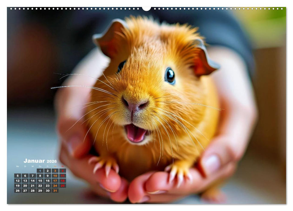 Süße Meerschweinchen (CALVENDO Wandkalender 2026)