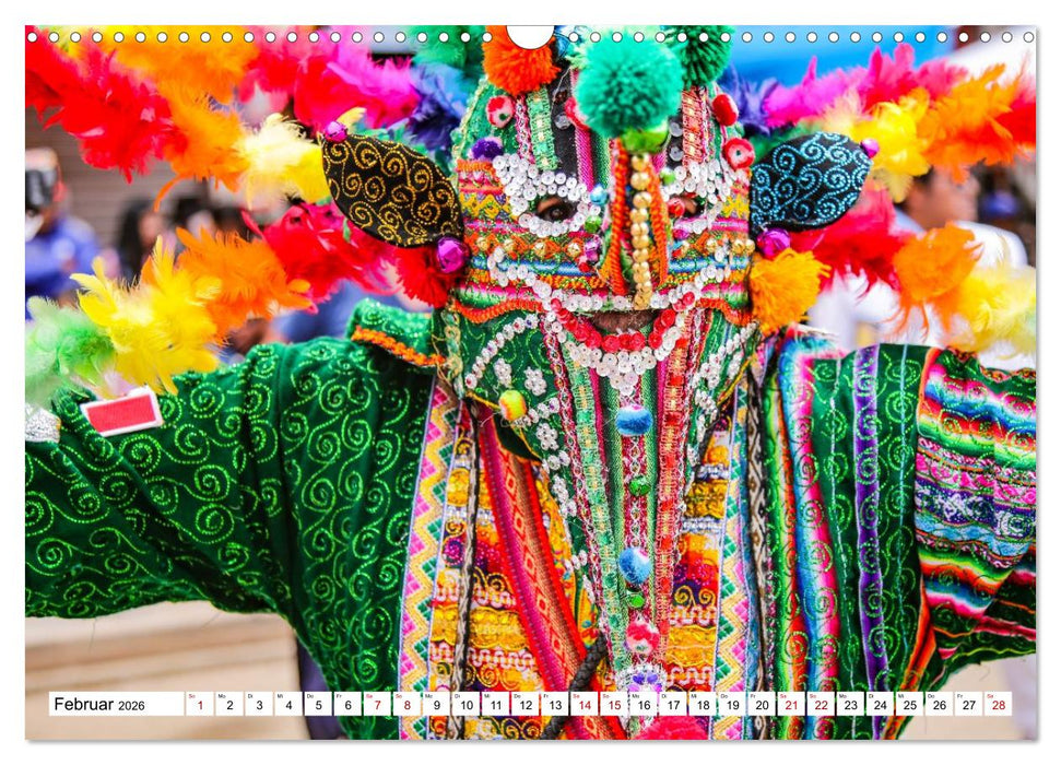 Traditionen und Feste im Hochland von Peru (CALVENDO Wandkalender 2026)