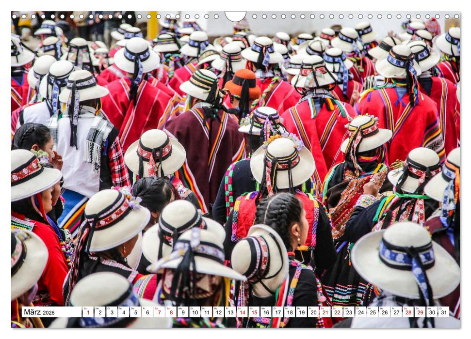 Traditionen und Feste im Hochland von Peru (CALVENDO Wandkalender 2026)