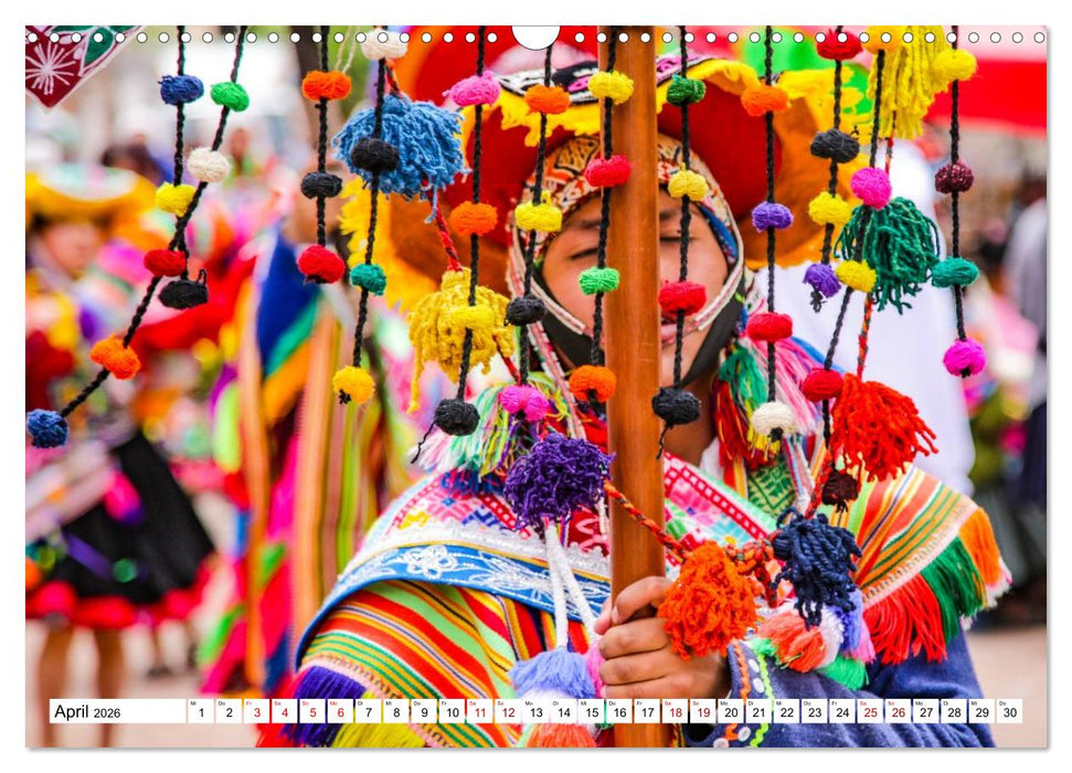 Traditionen und Feste im Hochland von Peru (CALVENDO Wandkalender 2026)