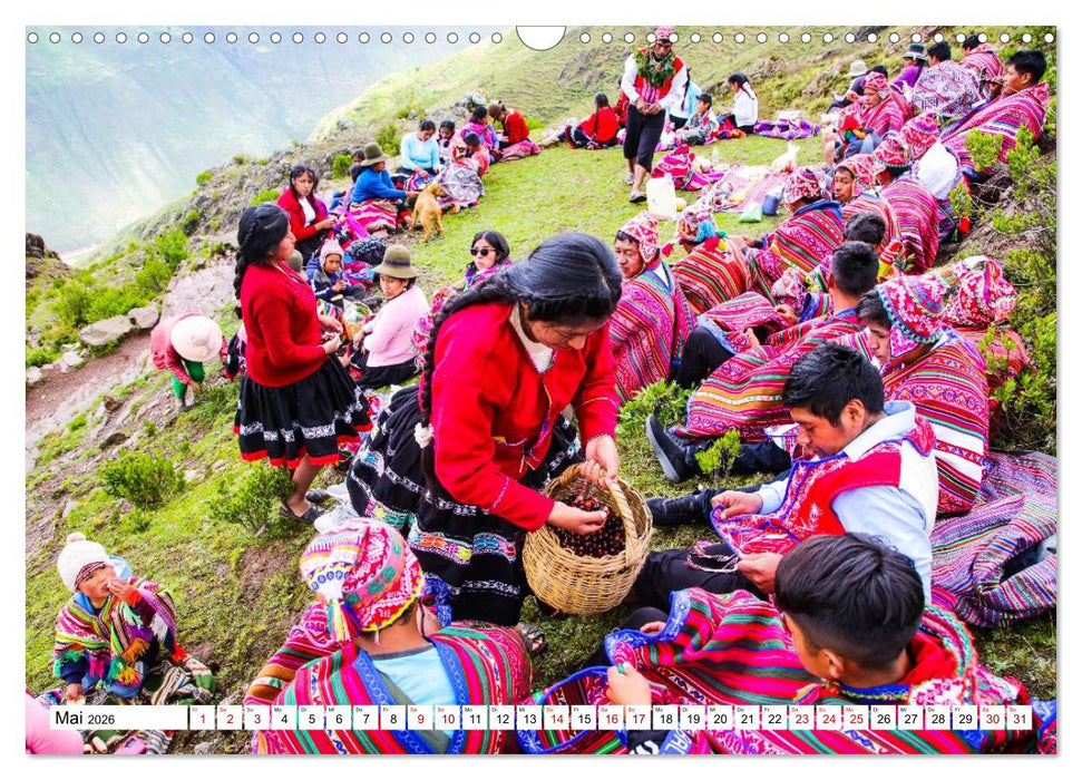 Traditionen und Feste im Hochland von Peru (CALVENDO Wandkalender 2026)